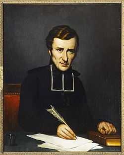 lancôme portrait de félicité robert de lamennais (1782 1854), écrivain et philosophe p848 musée carnavalet